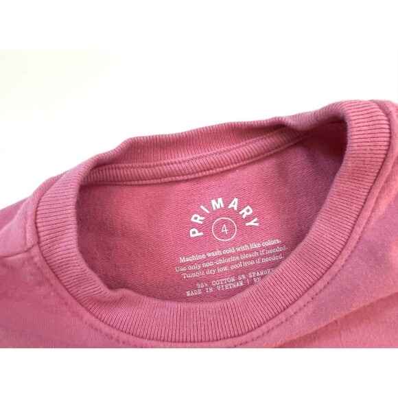 Primary Longer Leggings Pullover Sweatshirt in Pink, 4 - Picture 2 of 3